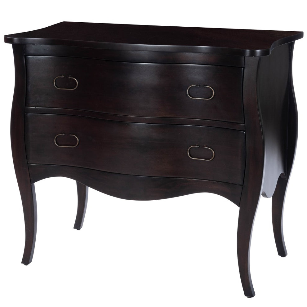 Rochelle Brown 2 Drawer Chest By Homeroots | Drawers | Modishstore - 2