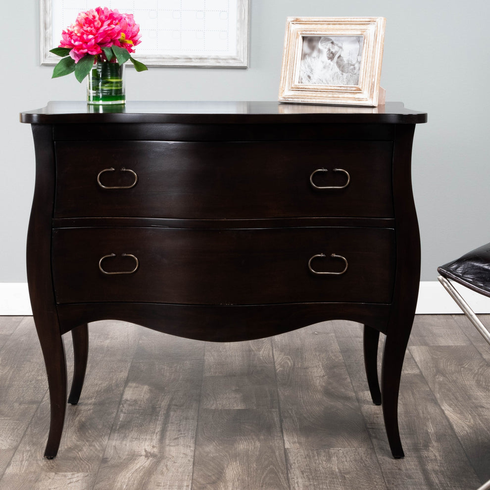 Rochelle Brown 2 Drawer Chest By Homeroots | Drawers | Modishstore