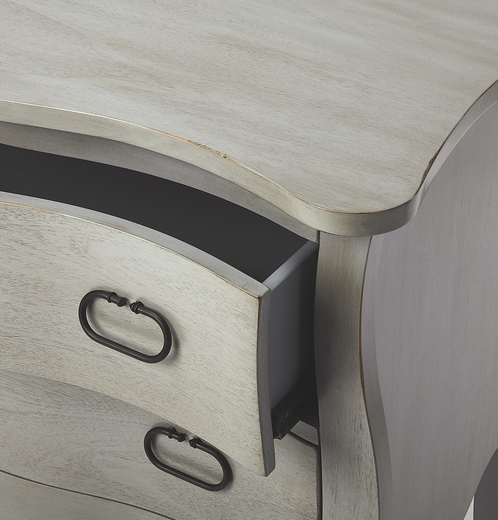 Rochelle Gray 2 Drawer Chest By Homeroots | Drawers | Modishstore - 3