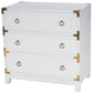 Forster Glossy White Campaign Chest By Homeroots | Drawers | Modishstore - 3