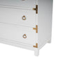 Forster Glossy White Campaign Chest By Homeroots | Drawers | Modishstore - 6
