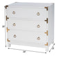 Forster Glossy White Campaign Chest By Homeroots | Drawers | Modishstore - 9
