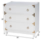 Forster Glossy White Campaign Chest By Homeroots | Drawers | Modishstore - 9