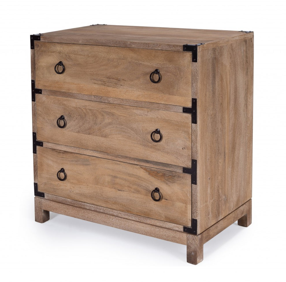Forster Glossy White Campaign Chest By Homeroots | Drawers | Modishstore - 11