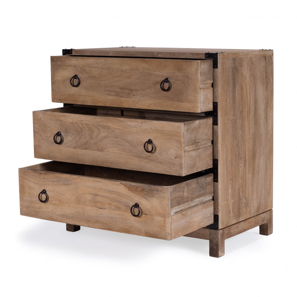 Forster Glossy White Campaign Chest By Homeroots | Drawers | Modishstore - 12