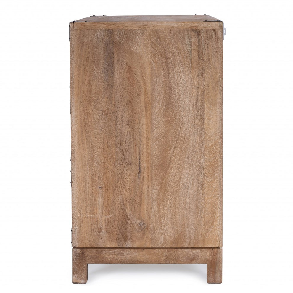 Forster Glossy White Campaign Chest By Homeroots | Drawers | Modishstore - 13