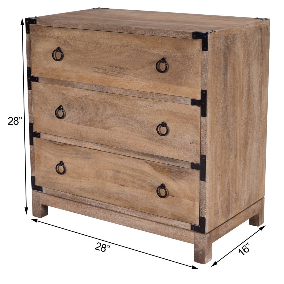 Forster Glossy White Campaign Chest By Homeroots | Drawers | Modishstore - 18