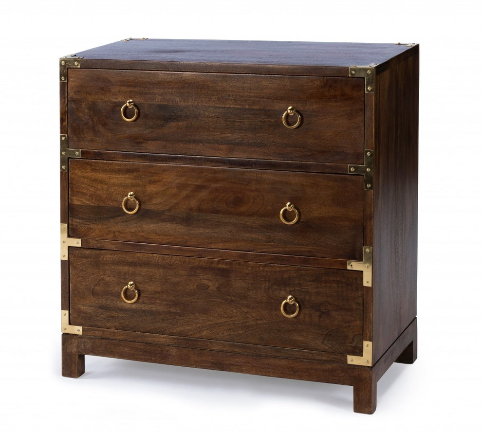 Forster Glossy White Campaign Chest By Homeroots | Drawers | Modishstore - 20