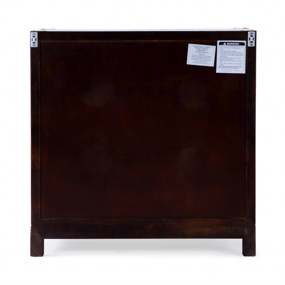 Forster Glossy White Campaign Chest By Homeroots | Drawers | Modishstore - 25