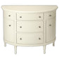 White Demilune Console Chest By Homeroots | Drawers | Modishstore - 3