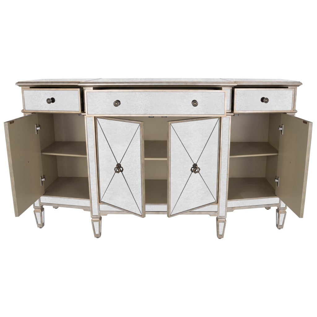 Celeste Mirrored Buffet By Homeroots | Sideboards | Modishstore - 6
