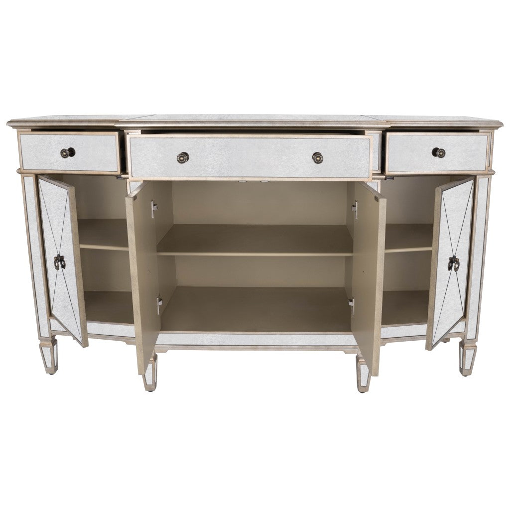 Celeste Mirrored Buffet By Homeroots | Sideboards | Modishstore - 7