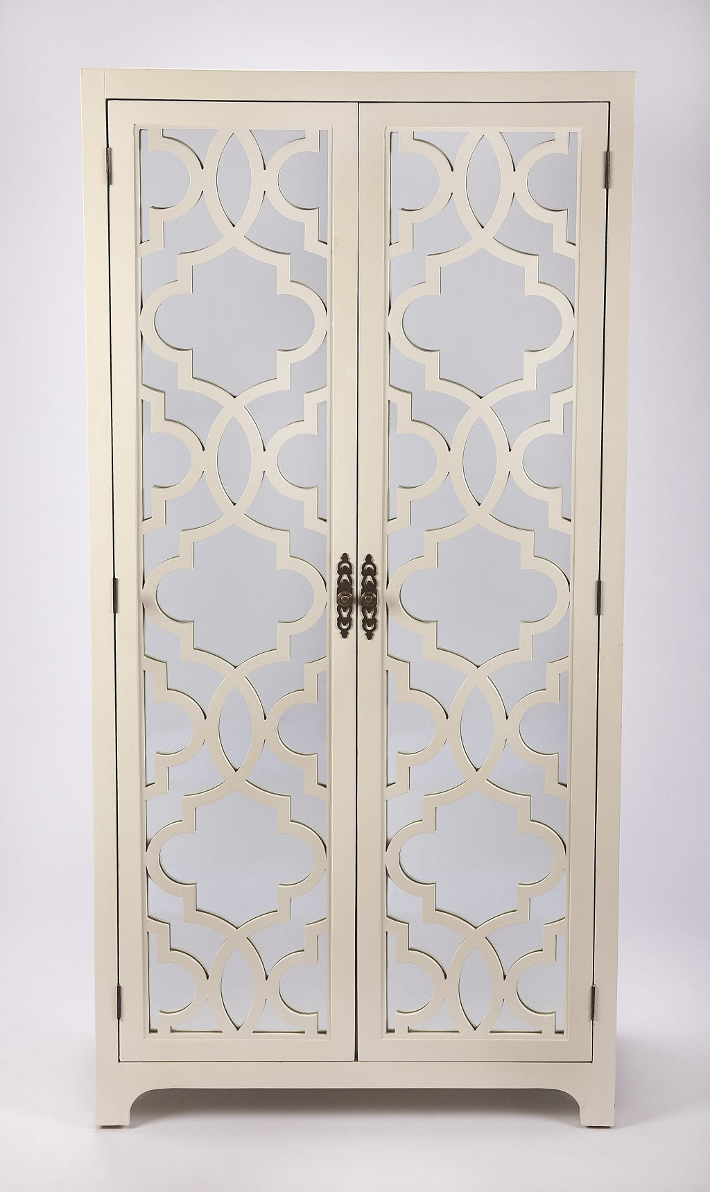 Morjanna White Tall Cabinet By Homeroots | Cabinets | Modishstore - 2