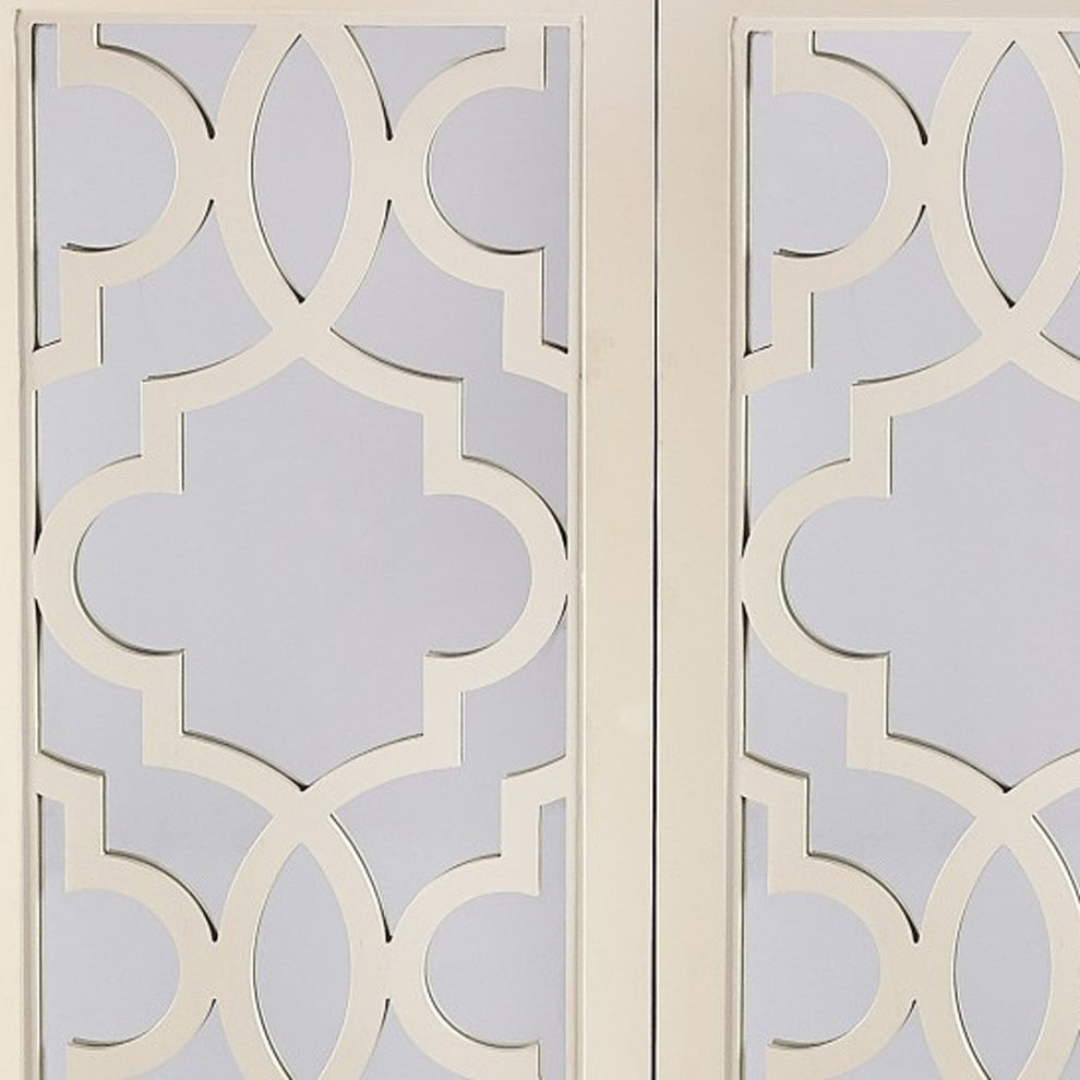 Morjanna White Tall Cabinet By Homeroots | Cabinets | Modishstore - 5