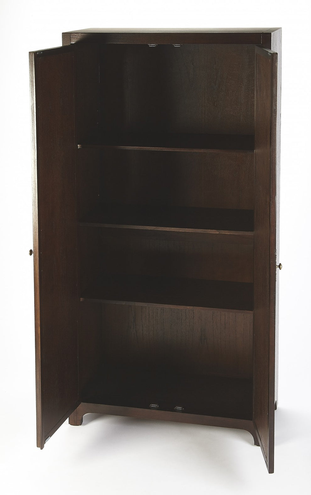 Morjanna Coffee Tall Cabinet By Homeroots | Cabinets | Modishstore - 2