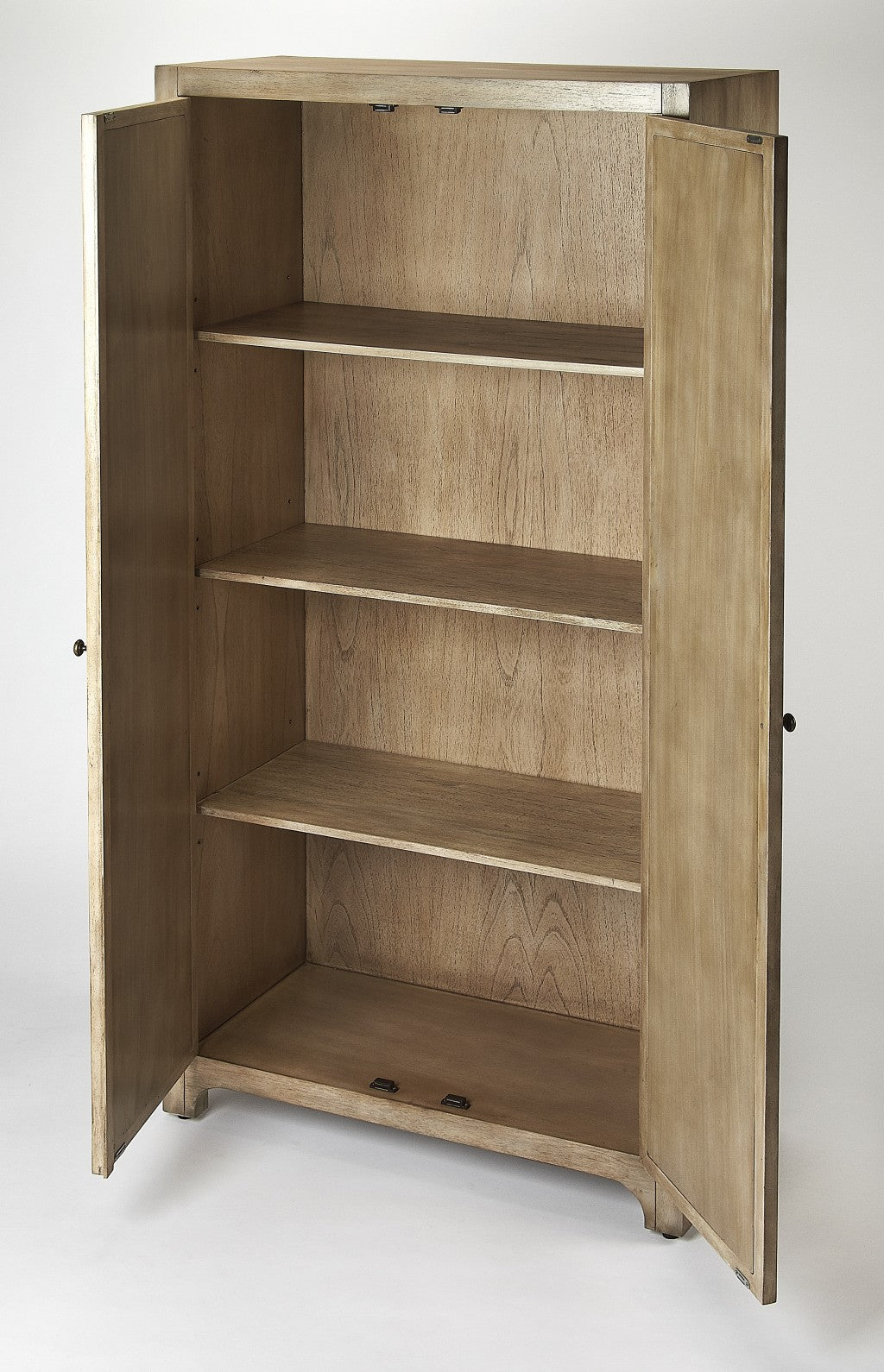 Morjanna Greige Mirrored Armoire By Homeroots | Cabinets | Modishstore - 2