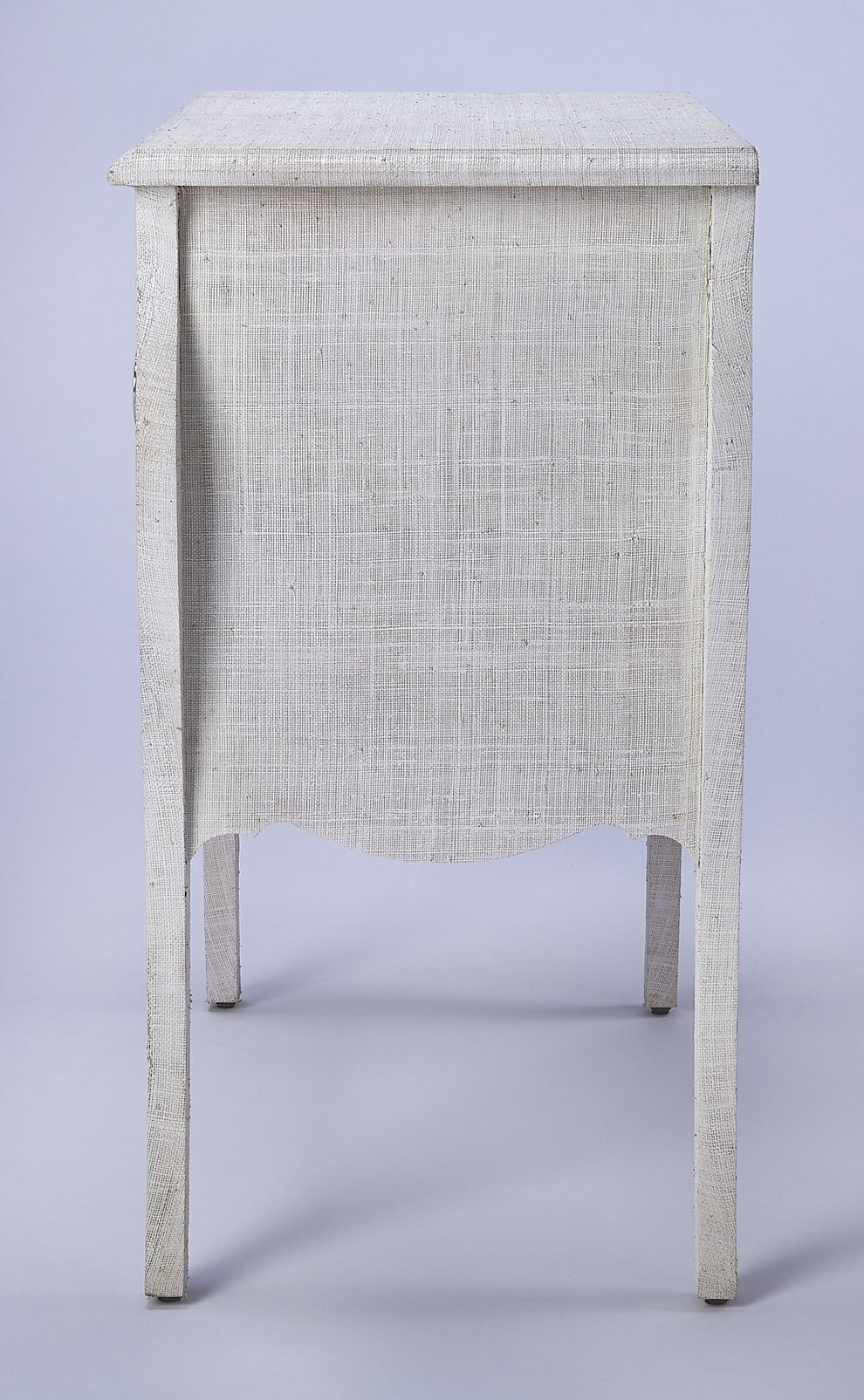 Felicia White Raffia Accent Chest By Homeroots | Drawers | Modishstore - 3