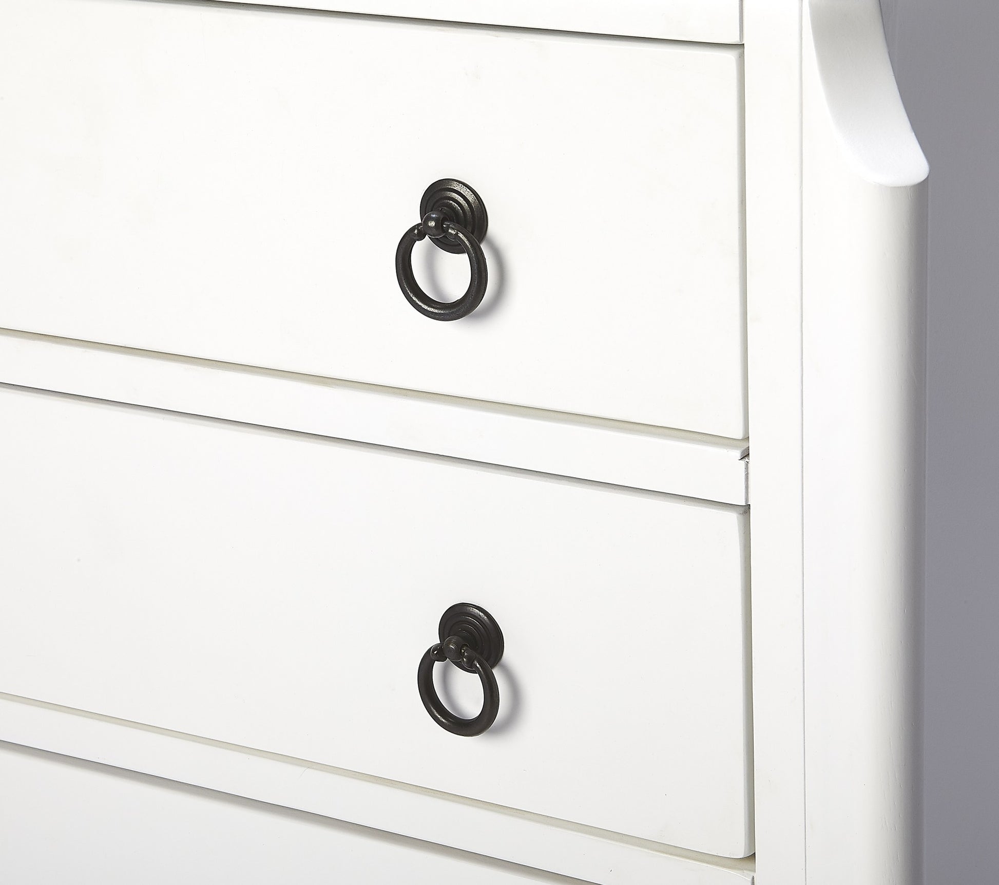 Wilshire Glossy White Accent Chest By Homeroots | Cabinets | Modishstore - 5