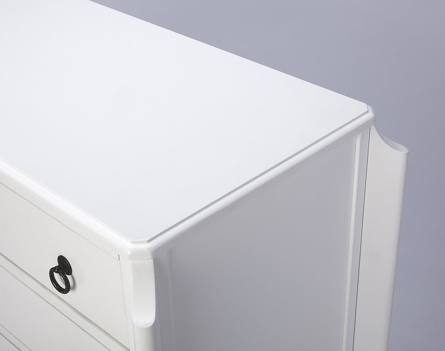 Wilshire Glossy White Accent Chest By Homeroots | Cabinets | Modishstore - 6