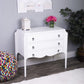 Wilshire Glossy White Accent Chest By Homeroots | Cabinets | Modishstore
