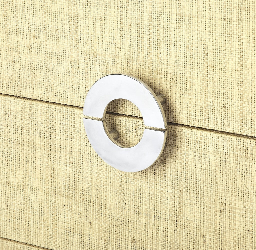 Amelle Cream Raffia 4 Drawer Accent Chest By Homeroots | Drawers | Modishstore - 4