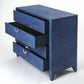 Amelle Blue Raffia Accent Chest By Homeroots | Cabinets | Modishstore
