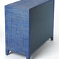 Amelle Blue Raffia Accent Chest By Homeroots | Cabinets | Modishstore - 2