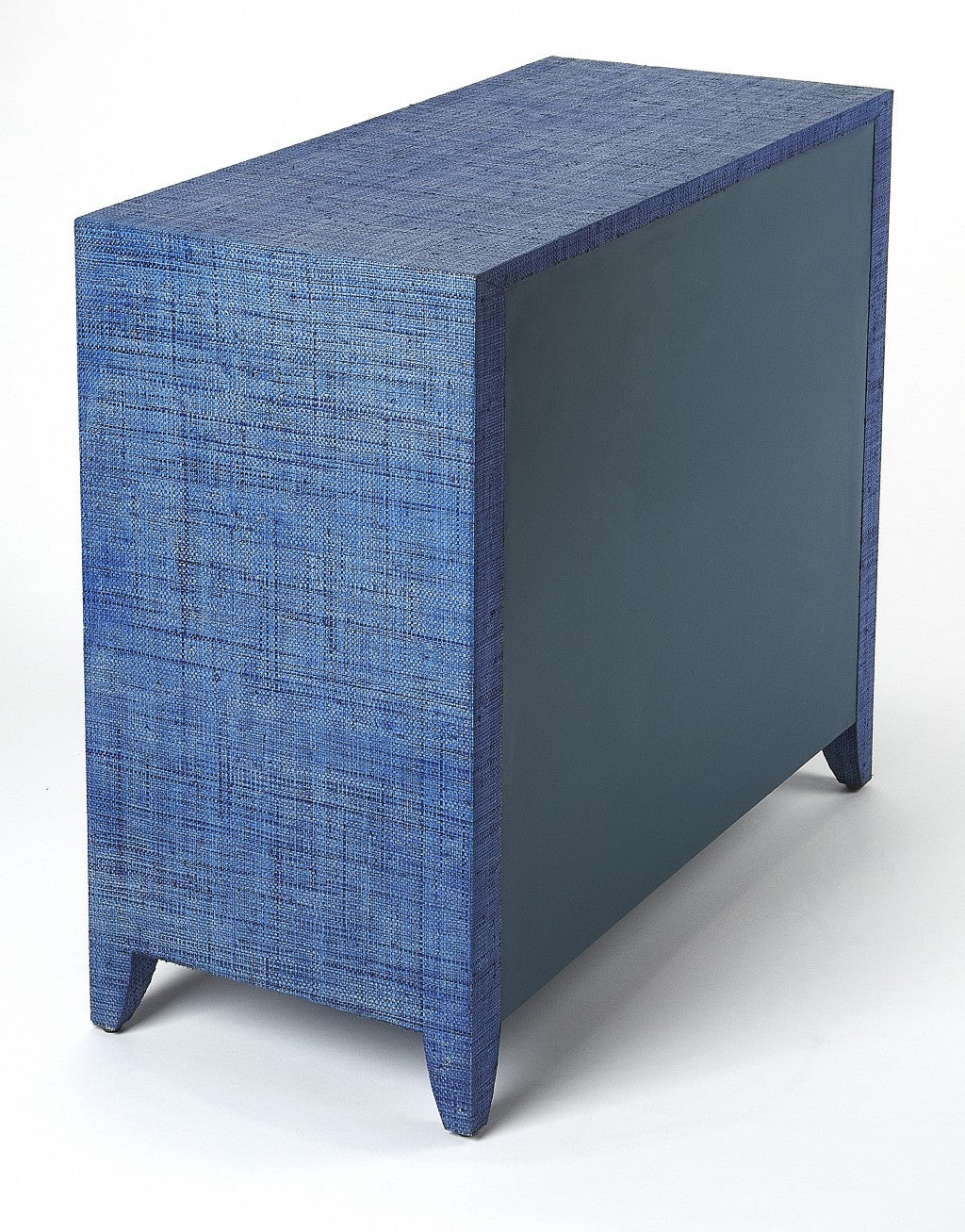Amelle Blue Raffia Accent Chest By Homeroots | Cabinets | Modishstore - 2