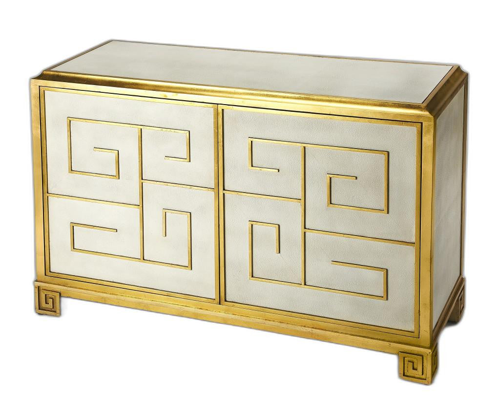 Bello Leather Console Cabinet By Homeroots | Cabinets | Modishstore - 4