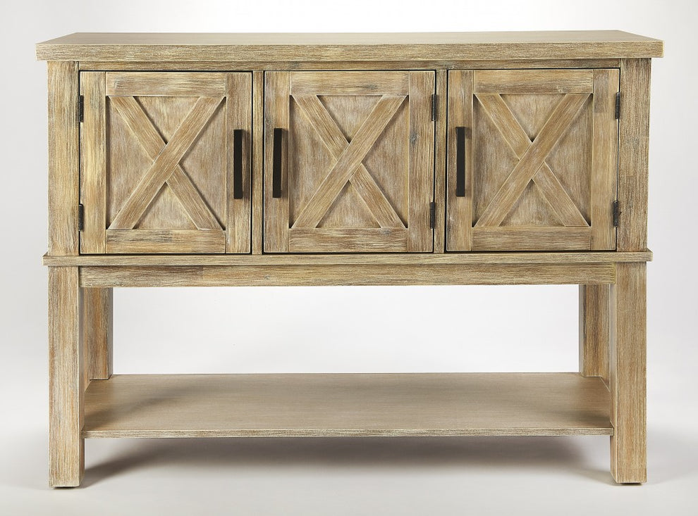 Rustic Natural Urban Gray Buffet Cabinet By Homeroots | Sideboards | Modishstore - 2