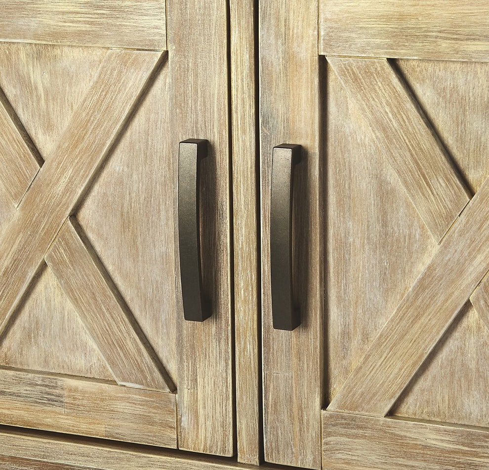 Rustic Natural Urban Gray Buffet Cabinet By Homeroots | Sideboards | Modishstore - 5