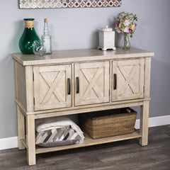 Rustic Natural Urban Gray Buffet Cabinet By Homeroots