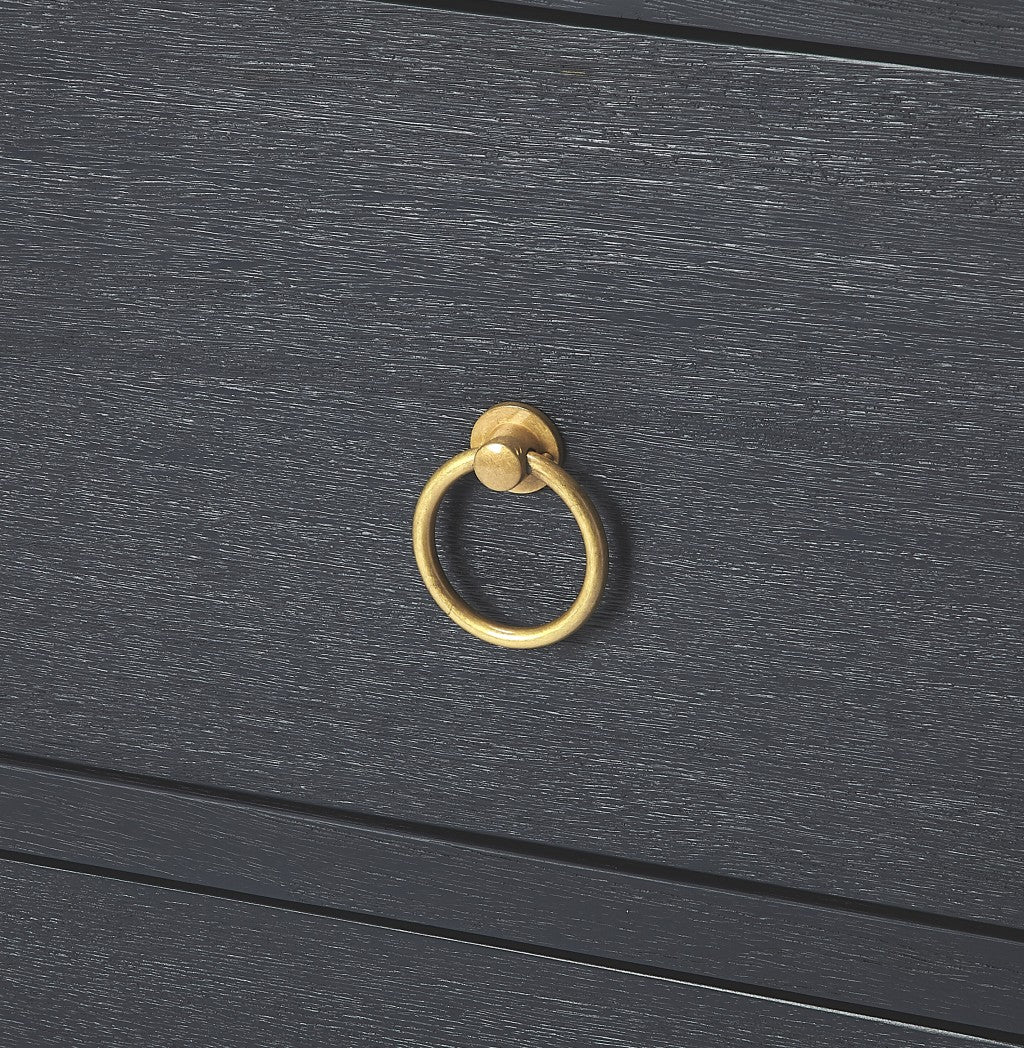 Lark Navy Blue 3 Drawer Chest By Homeroots | Drawers | Modishstore - 3