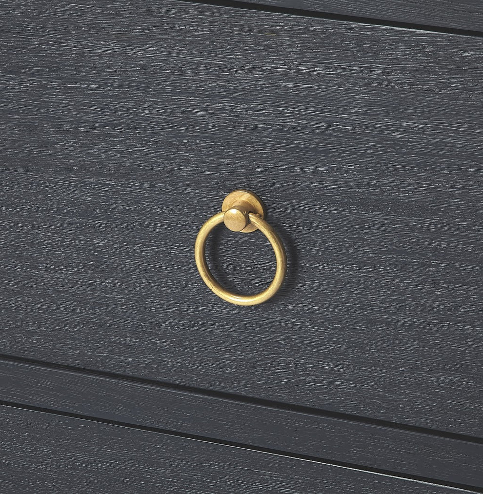 Lark Navy Blue 3 Drawer Chest By Homeroots | Drawers | Modishstore - 3