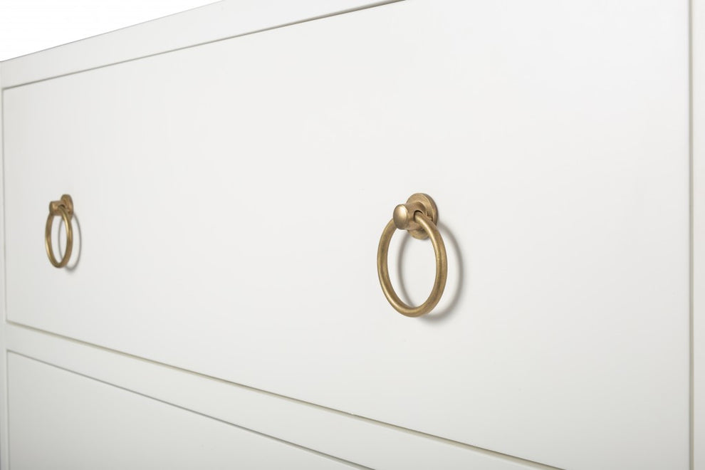 Lark Navy Blue 3 Drawer Chest By Homeroots | Drawers | Modishstore - 9