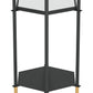27" Gold And Black Glass End Table With Two Shelves By Homeroots | End Tables | Modishstore - 4