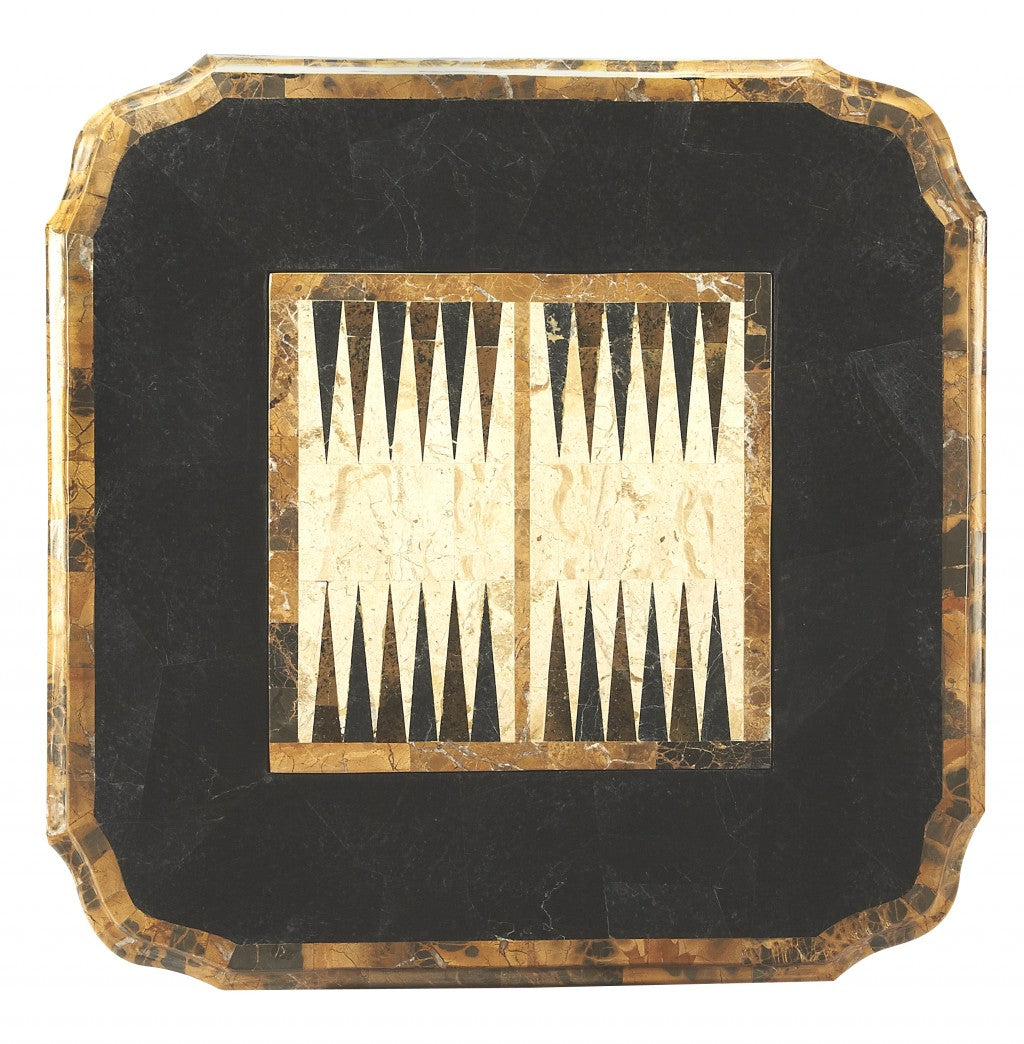 Fossil Stone Game Table By Homeroots - 389883 | Coffee Tables | Modishstore - 3