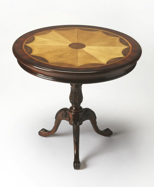 Traditional Cherry Round Pedestal Table By Homeroots | Coffee Tables | Modishstore
