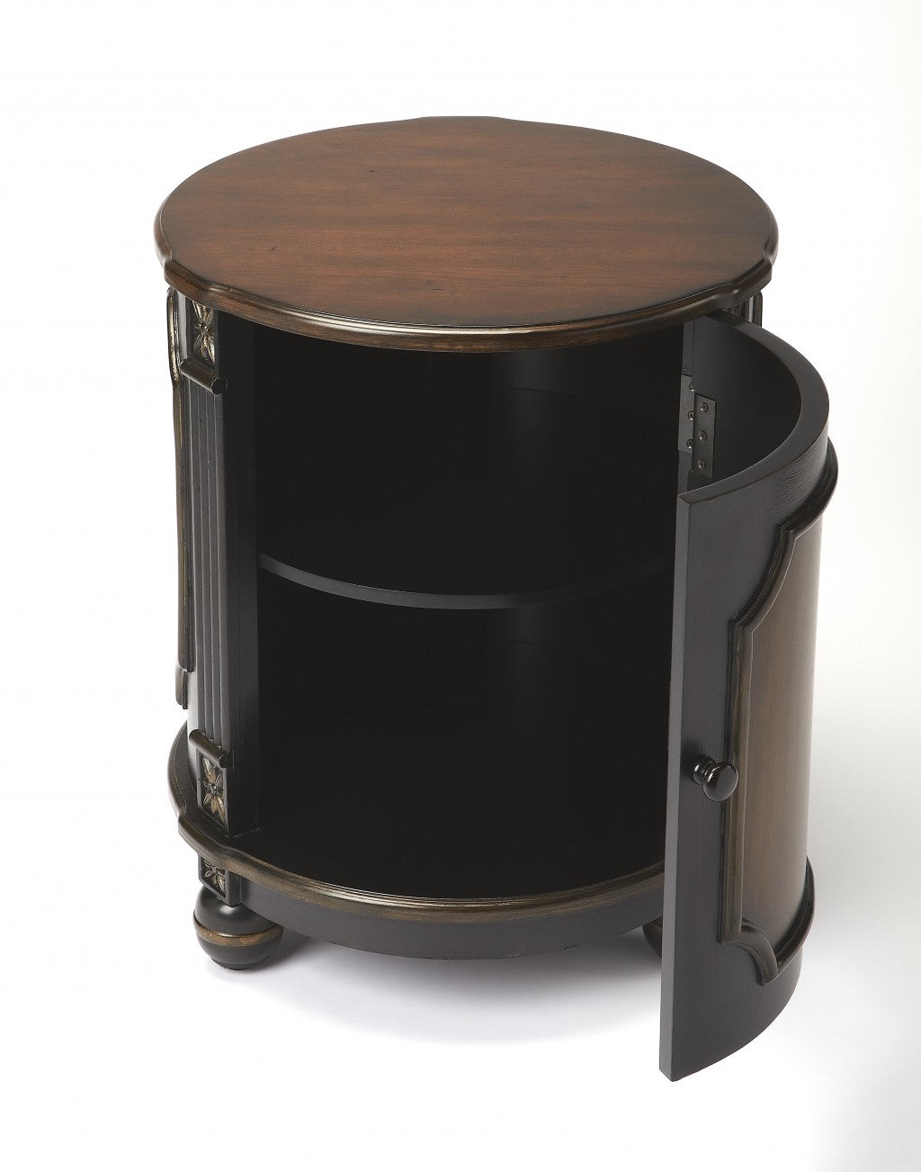 Cafe Noir Drum Table By Homeroots | Coffee Tables | Modishstore - 2