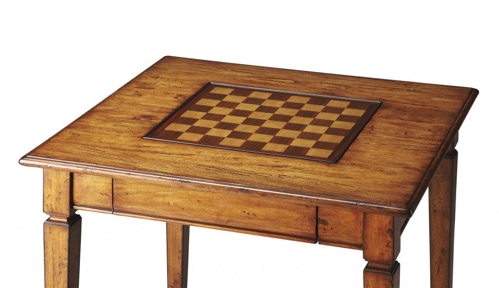 Rustic Game Table By Homeroots | Coffee Tables | Modishstore - 2
