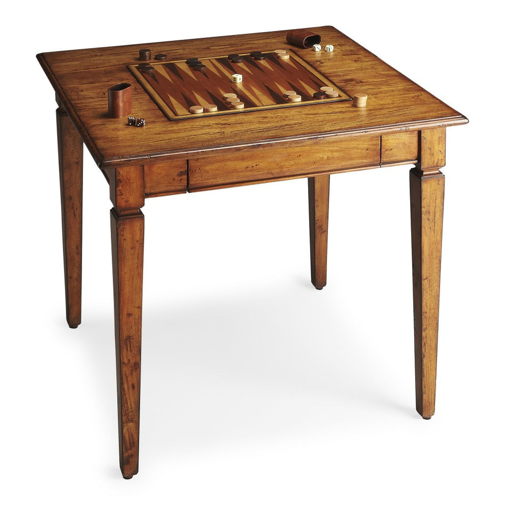 Rustic Game Table By Homeroots | Coffee Tables | Modishstore - 3