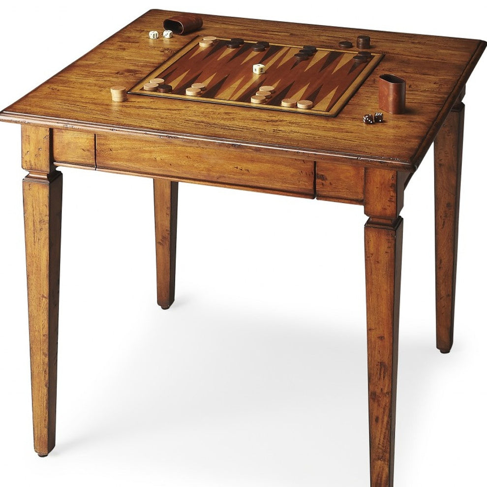 Rustic Game Table By Homeroots | Coffee Tables | Modishstore - 4