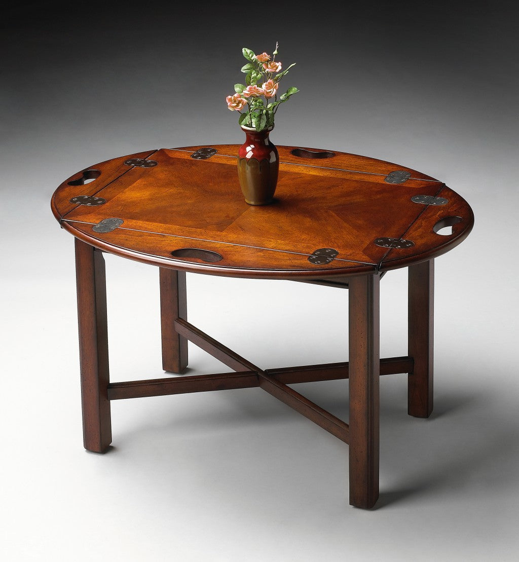 Traditional Cherry Table By Homeroots | Coffee Tables | Modishstore - 6