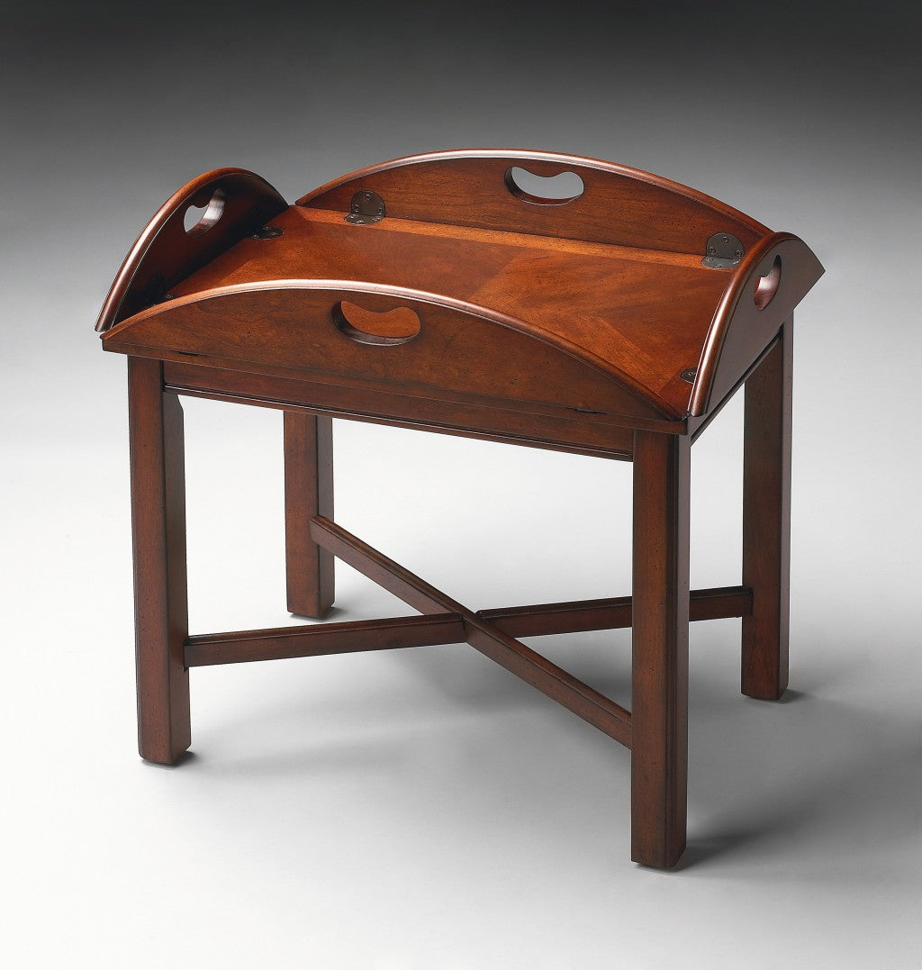 Traditional Cherry Table By Homeroots | Coffee Tables | Modishstore - 7