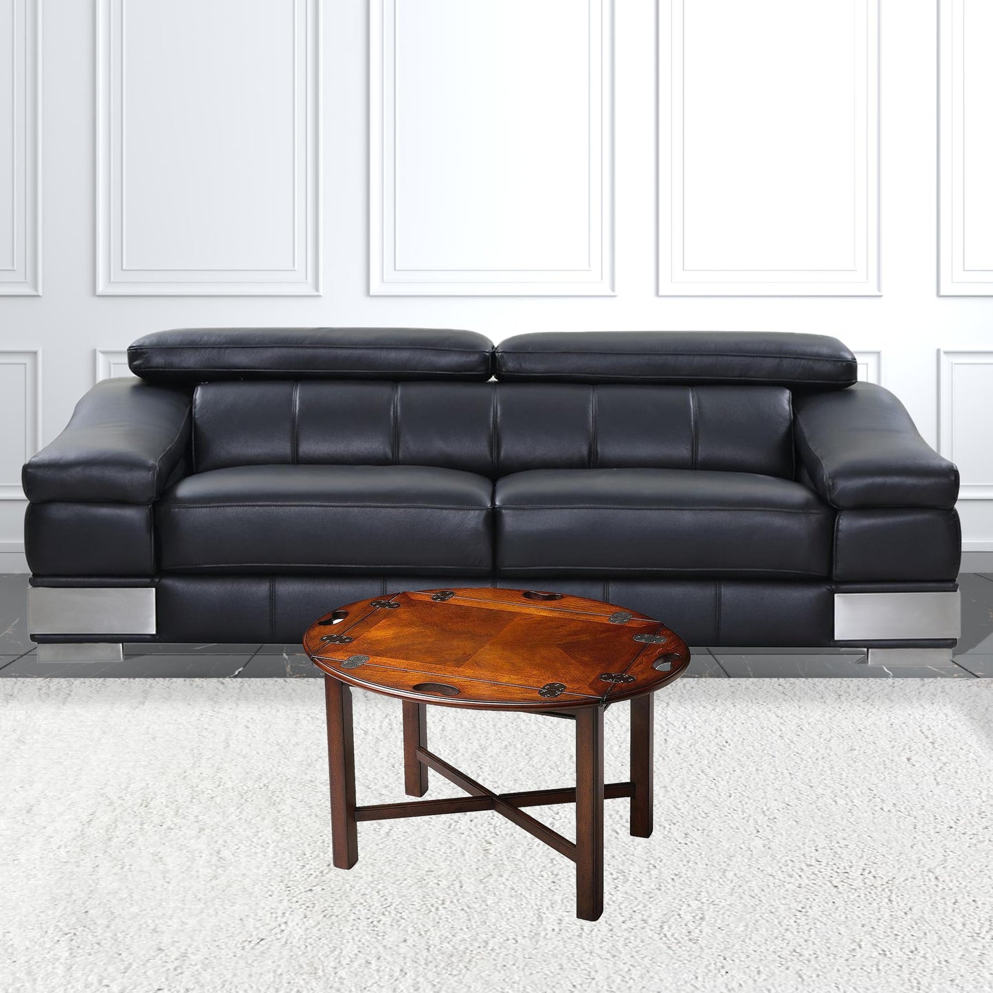 Traditional Cherry Table By Homeroots | Coffee Tables | Modishstore - 3