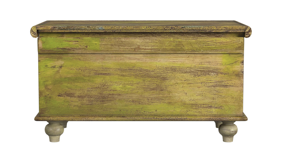 Mesa Carved Wooden Trunk Coffee Table By Homeroots | Cabinets | Modishstore - 4