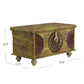 Mesa Carved Wooden Trunk Coffee Table By Homeroots