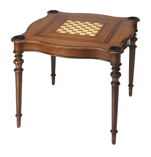 Antique Cherry Multi Game Table By Homeroots - 389893 | Coffee Tables | Modishstore - 5