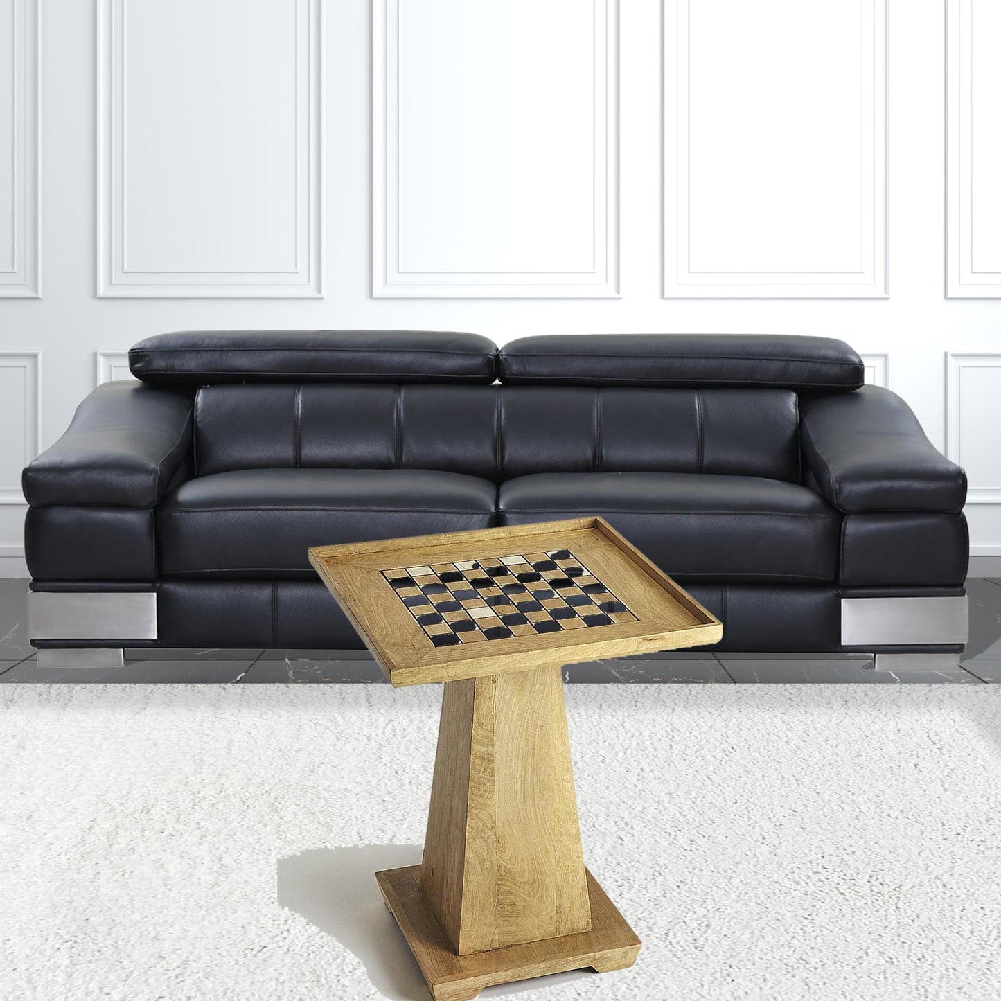 Updated Natural Wood Game Table By Homeroots | Coffee Tables | Modishstore - 3