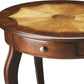 Traditional Cherry Oval Accent Table By Homeroots | Accent Tables | Modishstore - 2